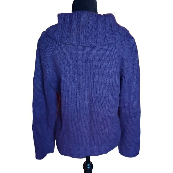 St. John's Bay Women's Size Large Wool/Mohair Blend Purple Sweater - Picture 2 of 8